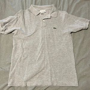 Grey Lacoste Polo